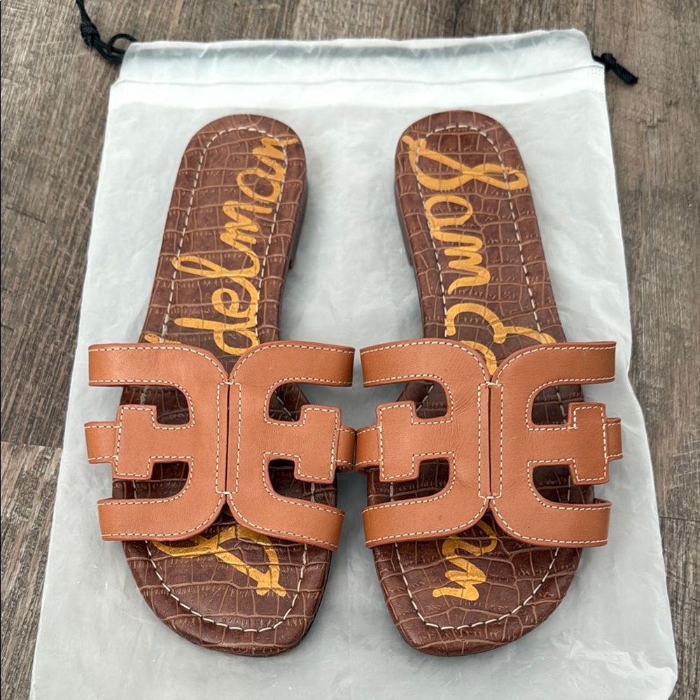 Sam Edelman Tan Slide Sandals